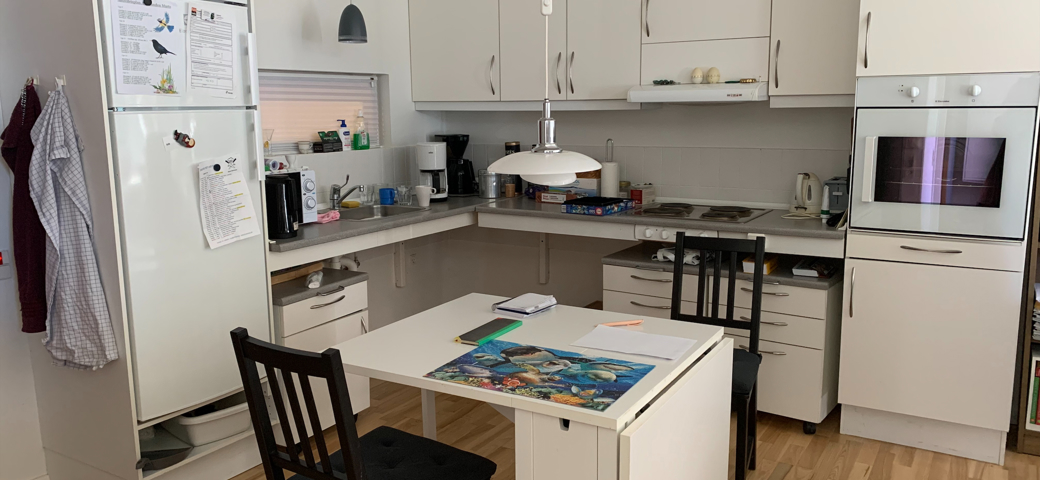 Køkkenet i bolig i Æblelunden